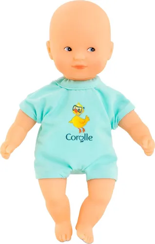 Corolle Babypuppe Blau - Mini Badepuppe 20cm für Kinder