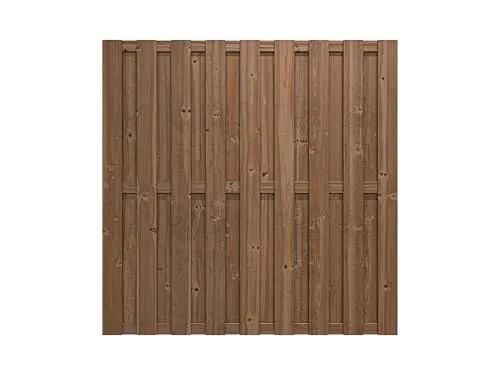 Woodtex Sichtschutzzaun Bausatz - Gartenzaun aus Kiefernholz, 180x180 cm, wetterfest - Stabiler Sichtschutzzaun aus kesseldruckimprägniertem Kiefernholz für den Außenbereich. Ideal für Privatsphäre im Garten mit einfacher Montage als DIY-Bausatz ohne Schrauben. Schafft eine gemütliche Atmosphäre.