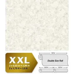 Edem Vliestapete 807DN46 Spachtel Putz Tapete Struktur matt beige grau 10,65 m2, leicht strukturiert, matt, (1 Rolle, 10,65 qm), heißgeprägte Vliestapete, beige beige 1.06 m x 10.05 m