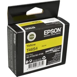 Epson Tinte C13T46S400 T46S4 Yellow - Original Tintenpatrone 26 ml, für brillante Druckergebnisse mit Epson SureColor SC-P 700, ideal für Fotografen und Grafiker