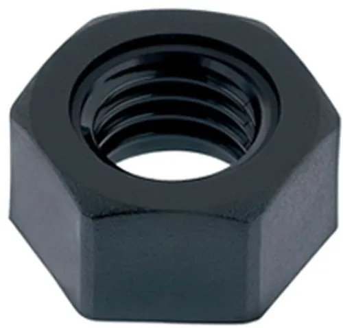 Kunststoff Mutter Sechskantmutter M4 Nylon 6.6 schwarz 10 Stück