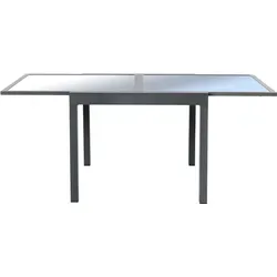 Gartentisch Verano - Ausziehbar und UV-beständig - Gartentisch mit schnell ausziehbarer Tischplatte aus Sicherheitsglas, ideal für Gartenpartys. UV-beständig und abriebfest für langlebigen Einsatz.