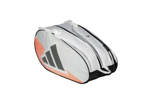 adidas Control White 2026 Padelschlägertasche für Padel - Stylische Padelschlägertasche mit zwei Fächern für Schläger, ideal für den sportlichen Einsatz und praktische Organisation.