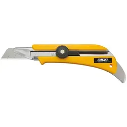 Olfa 100702 Cutter Mit Klinge De 18 Mm, Feststellrad De Und Verlängertem Kanal Zum Durchtrennen Von De Verschiedenen Dicken, Schwarz, 18mm Cutter Ol Mit Stahldorn