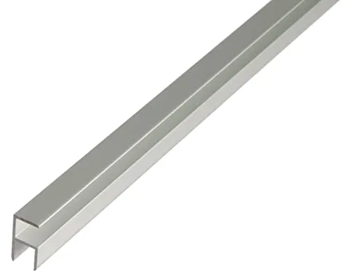 Alberts Eckprofil Aluminium eloxiert 19,5 x 38,9 mm - selbstklemmend - Aluminiumwinkel, 2 m lang und einfach zu montieren dank selbstklemmendem Design für stabile und ästhetische Ecken.