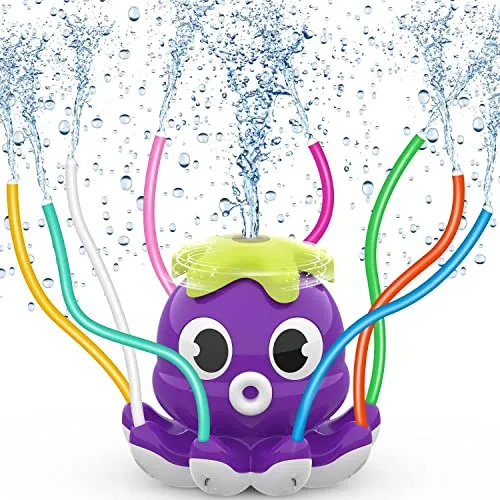Tosekry Wasserspielzeug Sprinkler - Sprinkler für Kinder ab 3 Jahren, sorgt für erfrischenden Spielspaß im Garten mit bis zu 20 Fuß Sprühweite und bunten Wiggle Tubes.