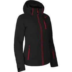 Bergson Skijacke NICE Damen Skijacke, wattiert, 20000 mm Wassersäule, Normalgrößen, schwarz rot|schwarz normal | 42