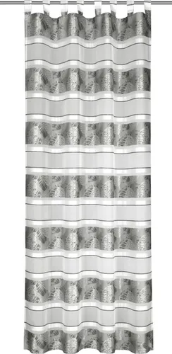 Neusser Collection Schlaufenschal mit Gardinenband Irma grau, 135 x 245 cm
