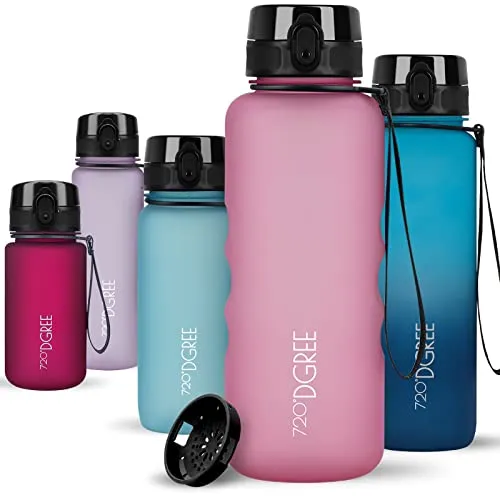 720°DGREE uberBottle 1,5L - BPA-frei und auslaufsicher - Trinkflasche für Sport und Outdoor mit 1,5L Volumen, integriertem Fruchtsieb und hygienischem Deckel für müheloses Trinken unterwegs. Ideal für Fitness und Umweltschutz.