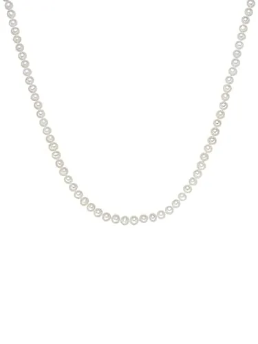 Valero Pearls Perlenkette weiß - Elegante Perlenkette aus hochwertigen Süßwasser-Zuchtperlen in strahlendem Weiß, perfekt für jeden Anlass und ein zeitloses Accessoire für Ihre Schmuckkollektion.