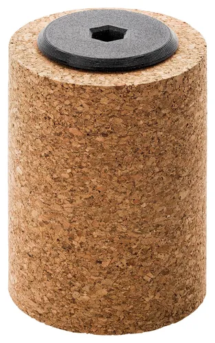 Kork Bürste Rotor Kork Roller 70 x 97 mm für Skiservice - Optimaler Korkroller für das Auftragen und Polieren von Skiwachs. Hergestellt aus robustem Presskork, ideal für alle Skitypen. Mit 10 mm Sechskantaufnahme für einfache Handhabung.