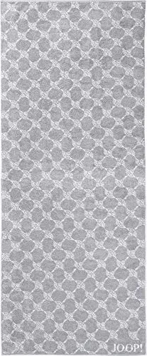 Joop! Classic Cornflower Saunatuch 80x200cm - Silber - Handtuch aus der Joop! Classic Cornflower Kollektion, mit hohem Saugvermögen und extraflauschiger Baumwolle, ideal für stilvolle Badezimmer.