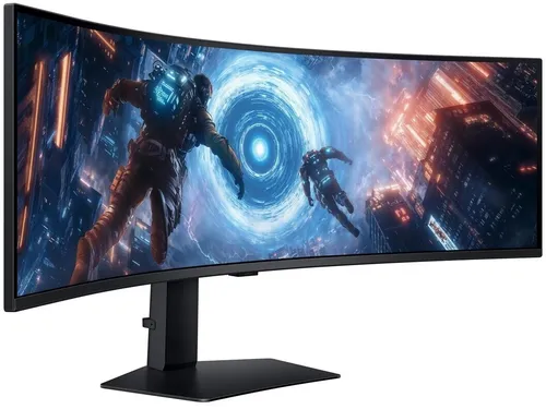Samsung Ultrawide Curved Gaming Monitor 49 Zoll - Ultrawide Curved Monitor für Gaming mit 144 Hz, 1 ms Reaktionszeit und AMD FreeSync Premium Pro. Ideal für immersive Spielerlebnisse und effizientes Arbeiten.