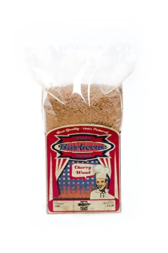 Axtschlag Räuchermehl Kirsche, 1000 g XXL Packung, zum Kalträuchern und Heißräuchern, für alle Grills und Räuchergeräte geeignet, 100% Reinholz