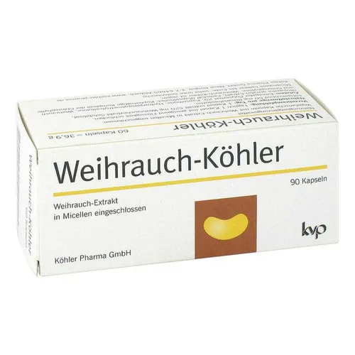 Weihrauch-Köhler Kapseln 55.4 g - Arzneimittel zur Unterstützung der Gelenkgesundheit, natürliche Inhaltsstoffe für mehr Wohlbefinden.
