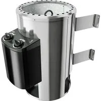 Karibu Saunaofen 3,6 kW Plug & Play - Saunaöfen - steckerfertiger 230 Volt Saunaofen mit integrierter Steuerung, inkl. Saunasteine und Zeitschaltuhr für entspannende Saunaerlebnisse.