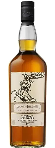 Royal Lochnagar 12 Jahre Single Malt Whisky - Game of Thrones Edition - Exklusive 0,7 l Flasche des königlichen Whiskys, inspiriert von Game of Thrones. Perfekt für Sammler und Genießer, mit feinen Aromen von Eiche und Vanille. Ideal als Geschenk für Fans und Whisky-Liebhaber.