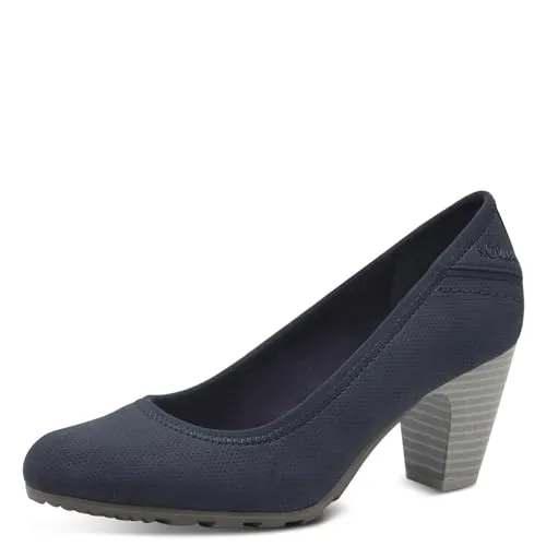 s.Oliver Damen Pumps mit Blockabsatz, Bequem und Stilvoll, Blau (Navy), 40 EU - Wanderschuhe mit SOFT FOAM: Die einzigartige Sohle sorgt für höchsten Komfort und eine perfekte Passform, ideal für elegante Anlässe.