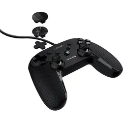 Trust GXT541 Muta PC Gaming Controller Schwarz - Kabelgebundener Gaming-Controller mit realistischem Vibrationsfeedback und druckempfindlichen Tasten, 3-Meter-USB-Kabel für maximale Bewegungsfreiheit, kompatibel mit PCs und Laptops.