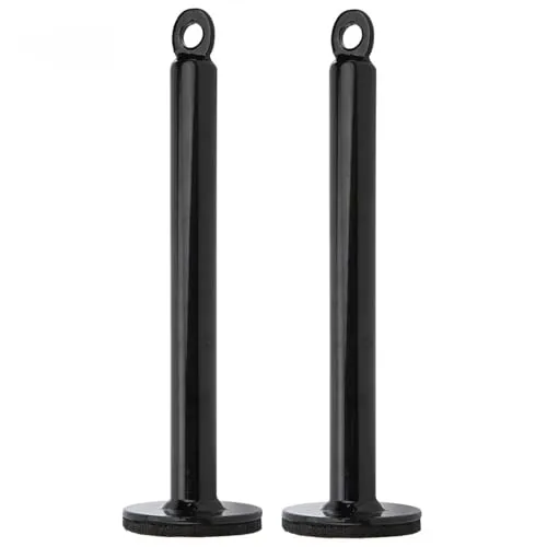 BAYLI Kurzhantel 2 x Gewichtsplatte Ladestift 320 mm - Kurzhanteln Set mit Halterung, ideal für effektives Training und Crossfit-Workouts. Aus robustem Stahl, transportfähig für Outdoor-Sport.