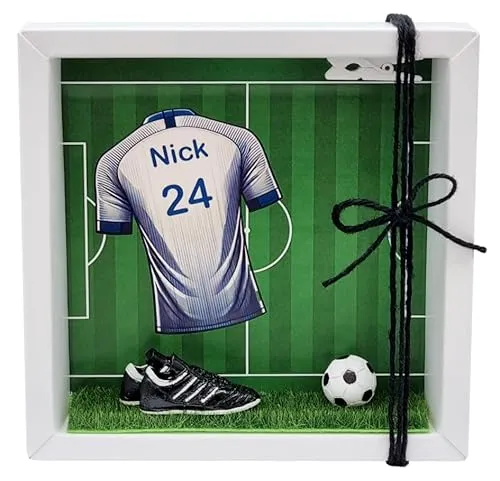 ZauberDeko Geldgeschenk Verpackung Personalisiert Geldverpackung Gutschein Fußball Mann Sport Weihnachten Geschenk