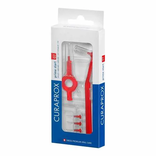 Curaprox Interdental Set Cps 07 mm rot 5 + 2 St Zahnbürste 1 P