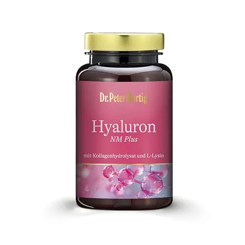 Dr. Peter Hartig Hyaluron NM - 60 Kapseln für strahlend schöne Haut - Collagen-Kapseln mit niedermolekularer Hyaluronsäure für intensive Feuchtigkeit und straffere Haut. Gönnen Sie Ihrer Haut die Anti-Aging-Power für ein jugendliches Aussehen.