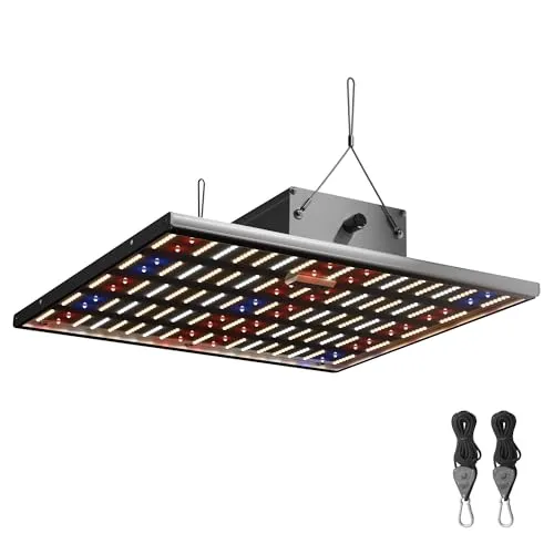Caluma LED Grow Lampe Force 150 W - Wachstumslampen & Leuchtmittel, energieeffiziente LED-Technologie mit 2,7 µmol/J für optimale Pflanzenentwicklung in 80x80 cm Anbauflächen.