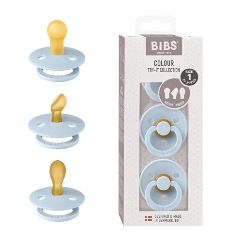 BIBS Try-It Size 1: 0+ months Set für Kinder ab der Geburt Baby Blue 3 St.