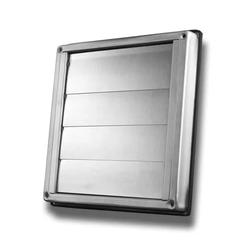 Edelstahl Lüftungsgitter mit beweglichen Lamellen - Robustes Edelstahl Lüftungsgitter für optimale Luftzirkulation, ideal für den professionellen Einsatz in Heizung und Belüftung.