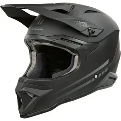 ONeal 1SRS Solid S25 Motocrosshelm - Matt Schwarz/Grau - XL - Motorradhelm mit robuster ABS-Schale, optimaler Belüftung und komfortablem Innenfutter. Ideal für Sicherheit und Stil beim Motocross. Vertraue auf 50 Jahre O Neal Erfahrung!
