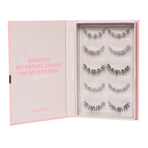 GirlGotLashes Bandwimpern - DIY Wimpernverlängerung für Zuhause - Kunstwimpern mit 5 Paaren für ausdrucksstarke Looks, 5-7 Tage Haltbarkeit und unauffällige Anwendung – ideal für einen professionellen Look ohne Wimpernstudio!