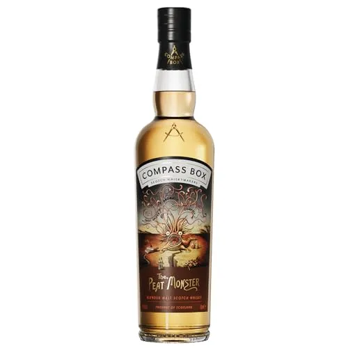 COMPASS BOX - PEAT MONSTER Blended Malt Whisky 0,7L 46% - Whisky, Blended Malt mit 46% vol. aus Großbritannien, ideal für Liebhaber rauchiger Aromen und besondere Genusserlebnisse.