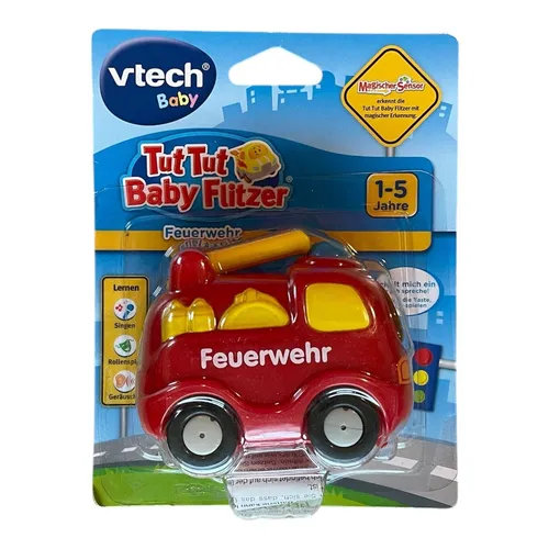 VTech® 80-119804 Tut Tut Baby Flitzer Feuerwehr altes Modell selten NEU+OVP
