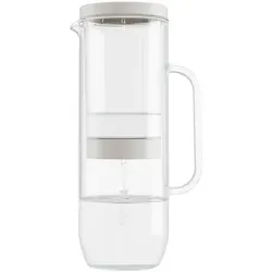 Waterdrop Tischwasserfilter Lucy - 2L, Elegantes Design & Große Einfüllöffnung - Wasserfilter aus klarem Borosilikatglas mit 2L Fassungsvermögen, große Einfüllöffnung und elegantes Design für frisches Trinkwasser und stilvolle Küchenausstattung.