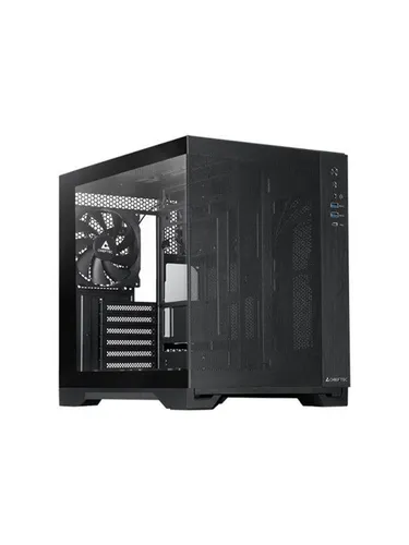 Chieftec Visio Air - Elegantes Tower-Gehäuse in Schwarz - PC-Gehäuse ATX mit gehärtetem Glas-Seitenteil für optimale Sicht auf Ihre Hardware, ideal für Gaming und Modding
