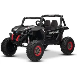 Elektro-Kinderauto RSX 24V Schwarz – Doppelsitz mit 4x4 Antrieb - Zweisitziges Elektro-Kinderauto RSX 24V mit 4x4 Antrieb und Lithium-Batterie. Ideal für Offroad-Abenteuer. Mit Fernbedienung und MP3-Player für unvergesslichen Fahrspaß!