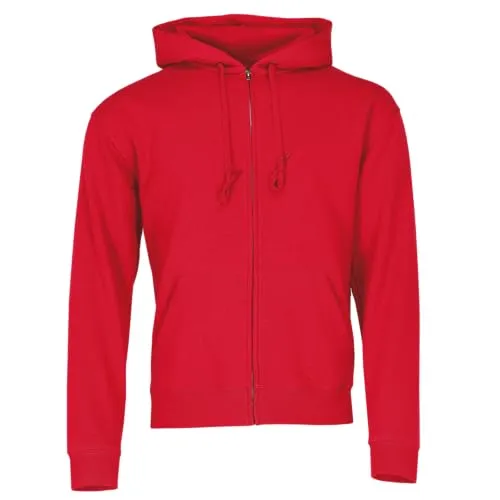 Fruit of the Loom: Hooded Zip Sweat 62-034-0, Größe:2XL;Farbe:Red