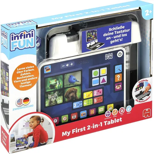 My first 2 in 1 Tablet - Gesellschaftsspiele: Vielseitiges Tablet für Kinder, das Lernen und Spielen vereint.