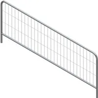 Schake Mobilzaun "Event" - Rammschutzgeländer für Veranstaltungen, verzinkter Mobil-Bauzaun mit robustem Rohrrahmen und stabilen Maßen von 3,00 x 1,20m, ideal für Sicherheit und Abgrenzung auf Events.