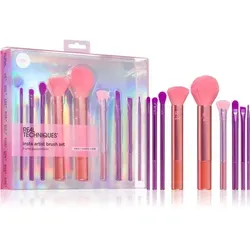 Real Techniques Insta Artist Brush Kit - 9-teiliges Pinselset für Gesicht, Wangen und Augen, mit ultraweichen, veganen Borsten für nahtlose Anwendung und perfektes Highlighting.