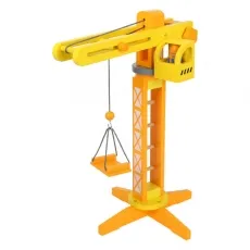 Tchibo small foot Baukran mit Baustellenzubehör