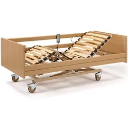 Burmeier Pflegebett Westfalia IV 90 x 200 cm - Medizinischer Bedarf: Komfortables elektrisches Pflegebett mit sicherem Scherengestell und praktischen Funktionen für die häusliche Pflege und Einrichtungen.