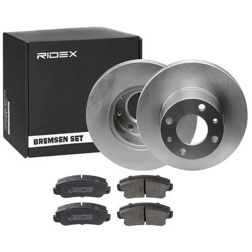 RIDEX Bremsenset Vorne für SKODA ROOMSTER (5J) 228mm - Bremsenkomplettsätze mit soliden Bremsscheiben und Bremsbelägen, einfache Installation, inklusive Verschleißwarnkontakt für mehr Sicherheit.