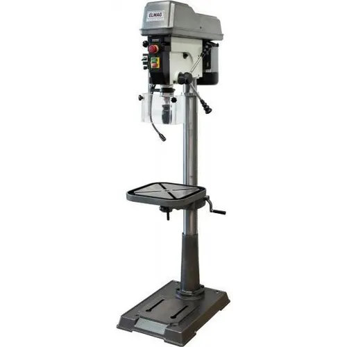 ELMAG Keilriemen-Säulenbohrmaschine KBM 25 S VARIO – Präzise Bohrungen garantiert - Robuste Ständerbohrmaschine für präzise Arbeiten, ausgestattet mit variabler Geschwindigkeitsregelung und hoher Stabilität für den professionellen Einsatz.