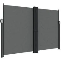 furnicato Seitenmarkise Ausziehbar Anthrazit 160x1200 cm – Flexibler Sichtschutz - Praktische Seitenmarkise in Anthrazit, ideal für Balkon oder Terrasse. Bietet Schutz vor neugierigen Blicken und ist einfach ausziehbar. Maße: 1200 cm x 160 cm.