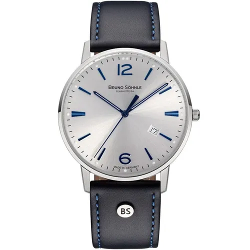 Bruno Söhnle Glashütte Herrenuhr Stuttgart III Big Saphirglas Blau - Armbanduhr für Herren mit elegantem Design, Saphirglas und 50 m Wasserdichtigkeit – ideal für stilbewusste Männer.