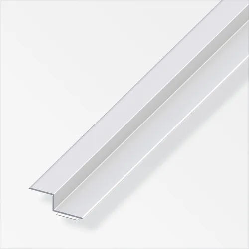 alfer Z-Abschluss-Profil 1 m - Aluminium eloxiert silber - Abschlussprofile aus hochwertigem, eloxiertem Aluminium für langlebige und ästhetische Abschlüsse. Ideal für saubere Übergänge in Wohnräumen und Gewerbe.