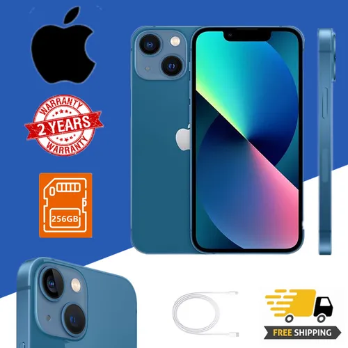 Apple iPhone 13 256 GB Blau MLQA3ZD A - Simlockfreies Smartphone, A15 Bionic Prozessor und 12 MP Kamera für brillante Fotos