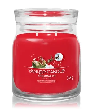 Yankee Candle Christmas Eve Signature Medium Jar 368g - Genießen Sie die festliche Atmosphäre mit der Christmas Eve Duftkerze von Yankee Candle. Der traditionelle Weihnachtsduft vereint Aromen von Limette, Mandel und Pflaume für ein gemütliches Ambiente.